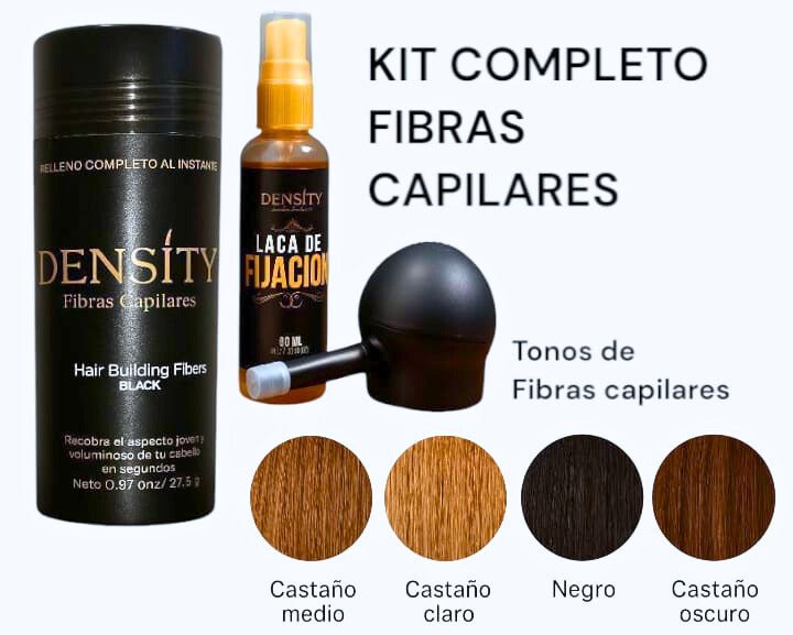KIT DE FIBRAS CAPILARES CON APLICADOR SPRAY - SOLUCIONES CAPILARESKIT DE FIBRAS CAPILARES CON APLICADOR SPRAYSOLUCIONES CAPILARESFisico